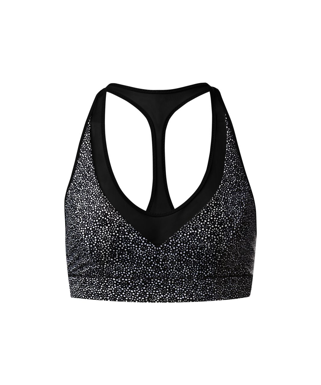 Lululemon Race With Me Top - Freckle Flower Black White / Black