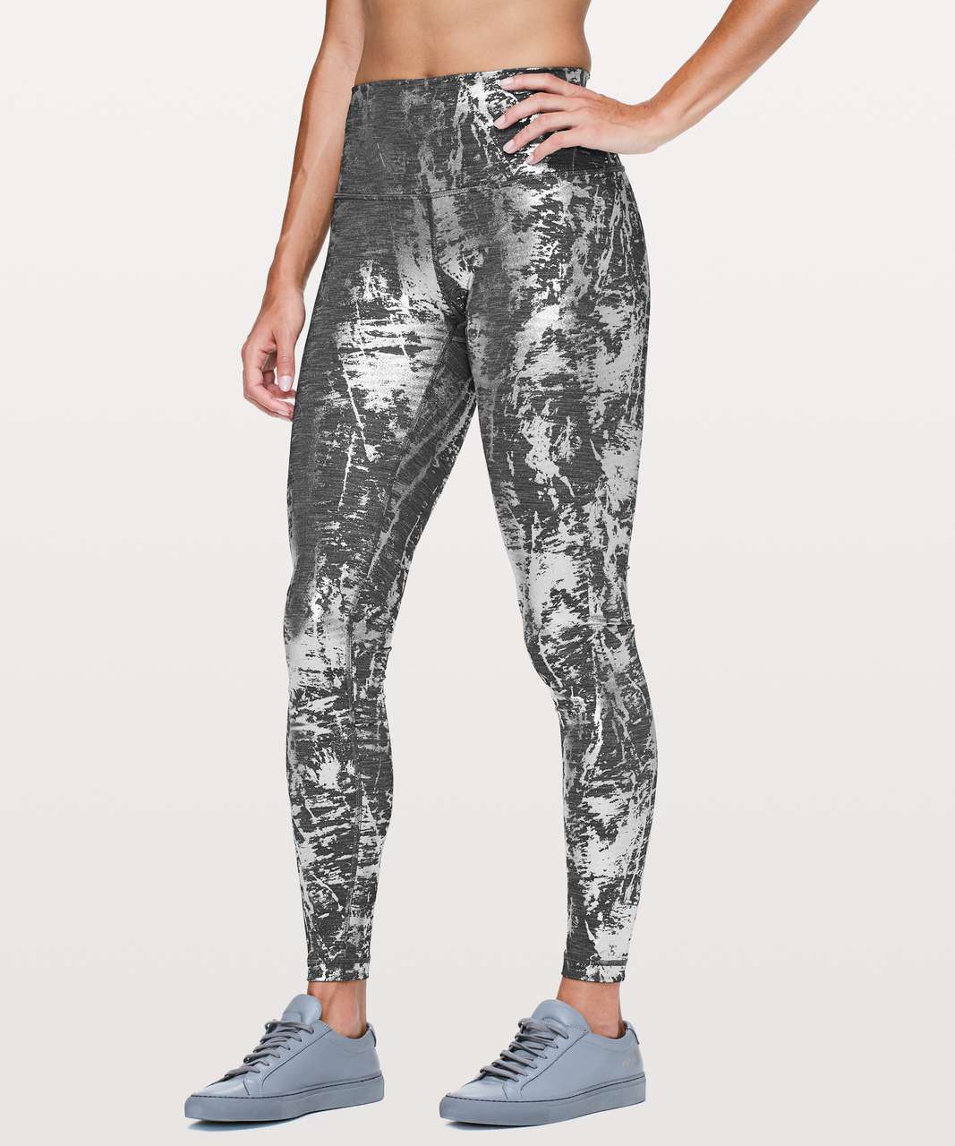 Foil Legging in Melt - Oatmeal Heather with Rose Gold Foil – Carbon38