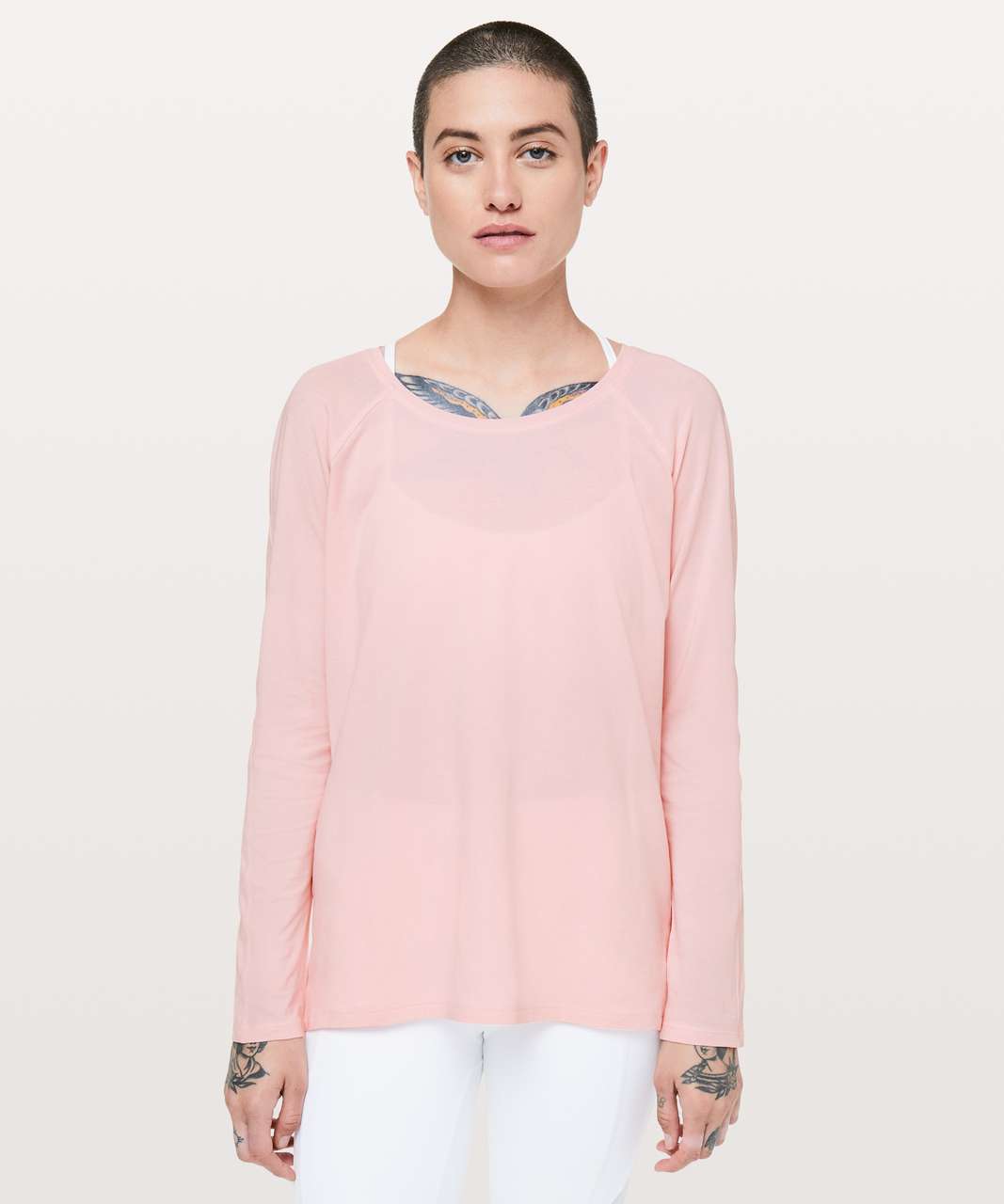 Lululemon Emerald Long Sleeve - Dusty Pink