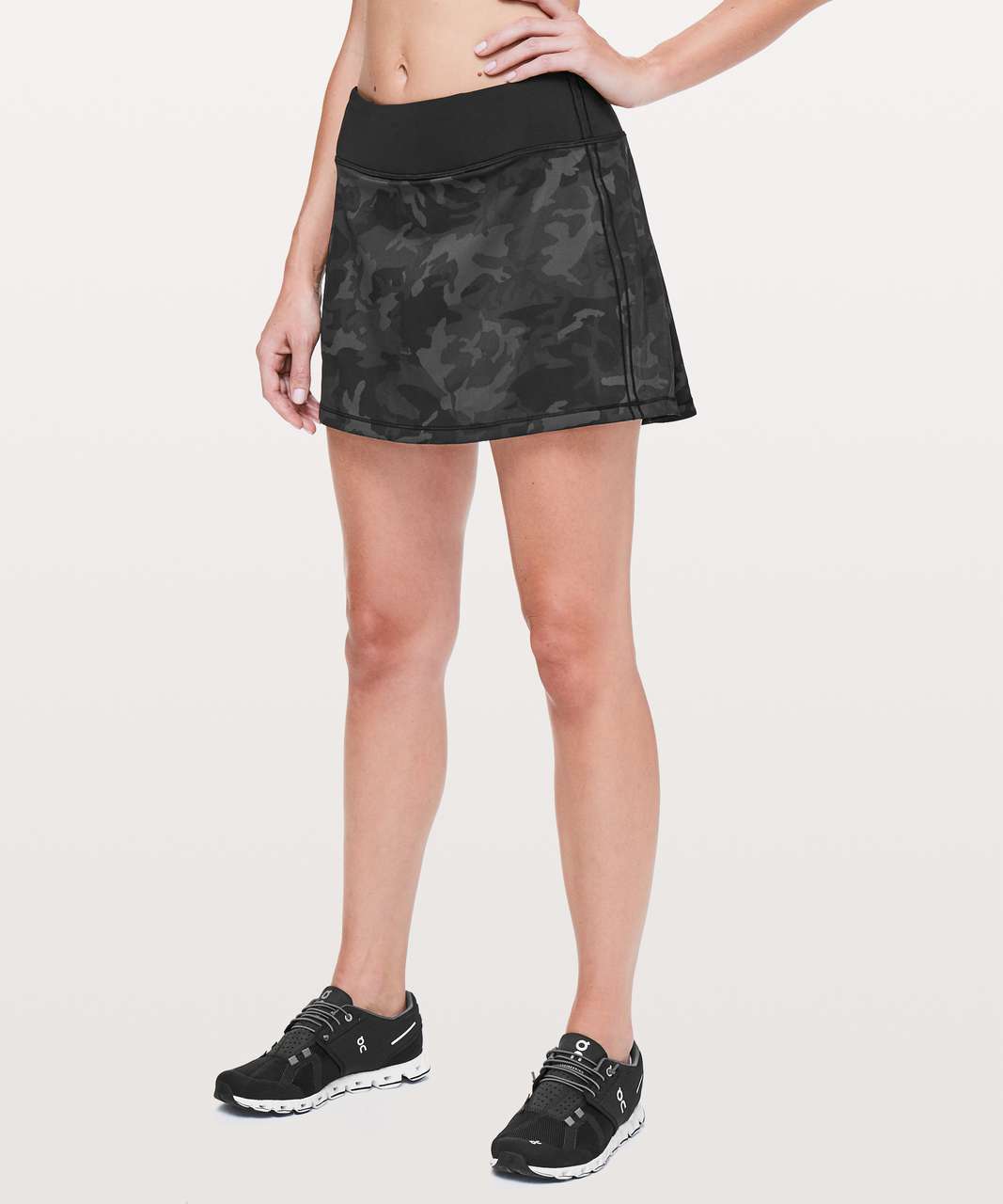 Lululemon Pace Rival Skirt (Tall) *No Panels - Incognito Camo Multi Grey /  Black - lulu fanatics