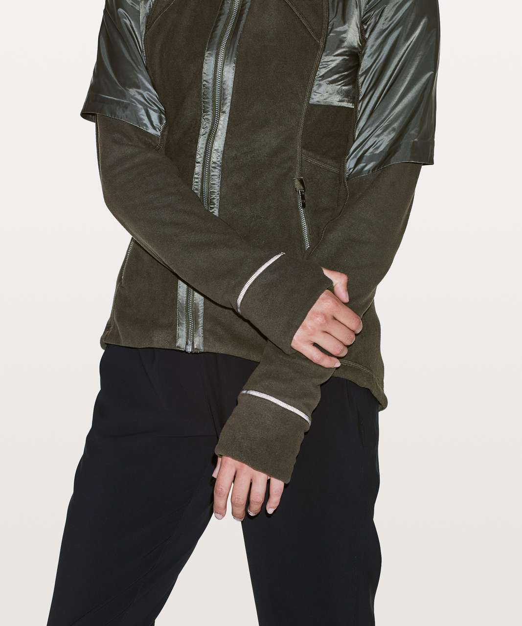 Lululemon Fleece Of Mind Jacket - Dark Olive