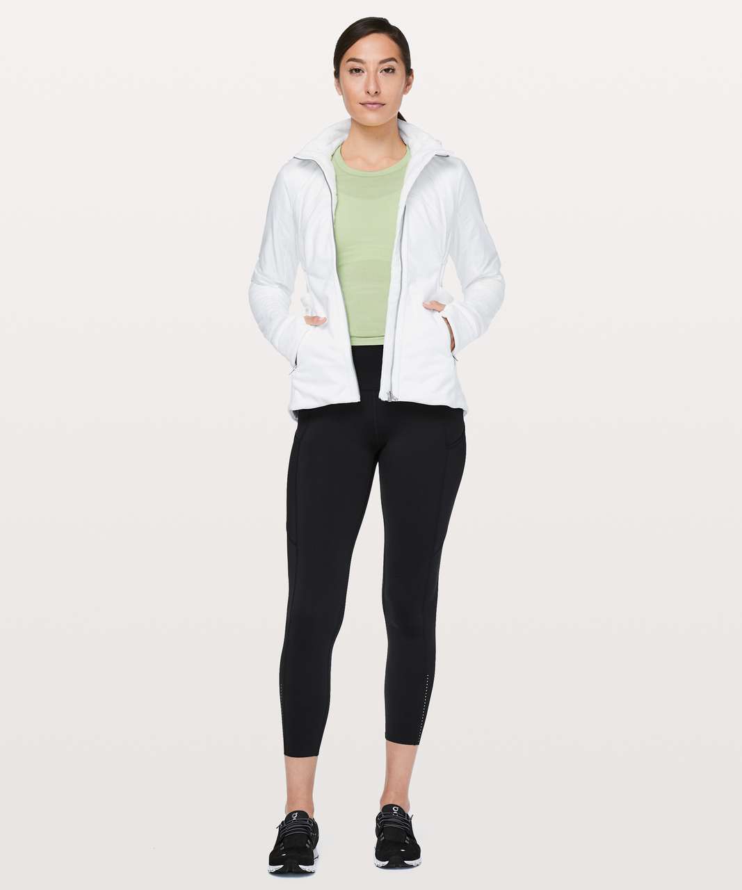 Lululemon Fleece Of Mind Jacket - White - lulu fanatics