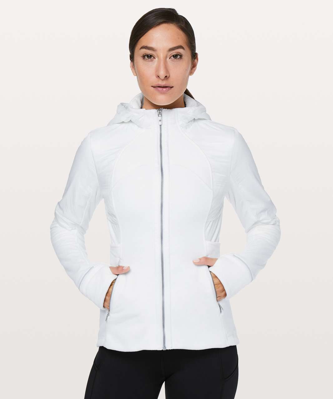 lululemon white zip up jacket