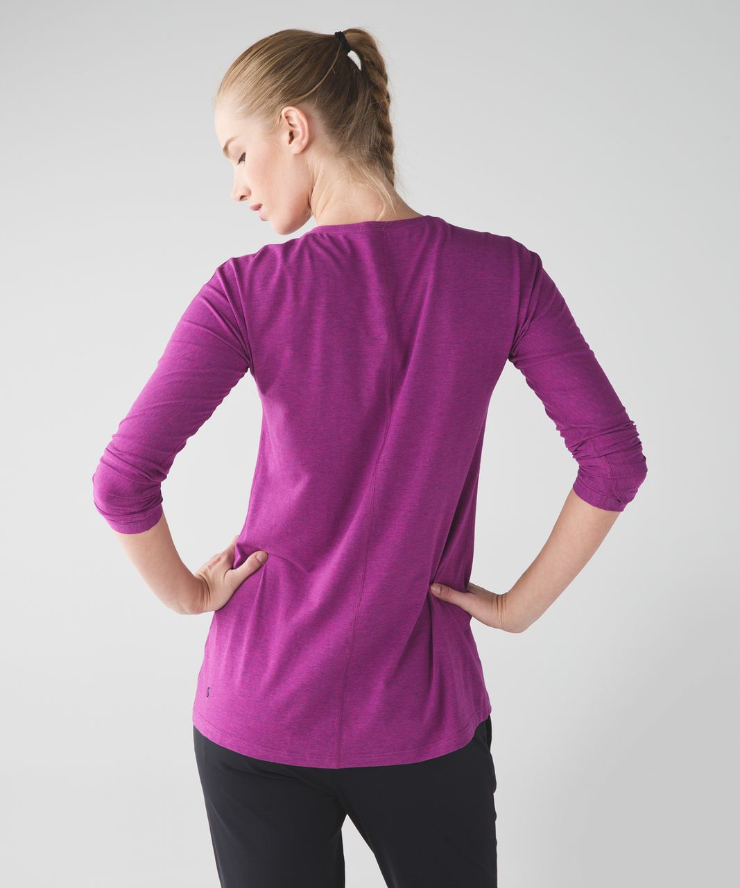 Lululemon Trapeze Long Sleeve - Heathered Regal Plum