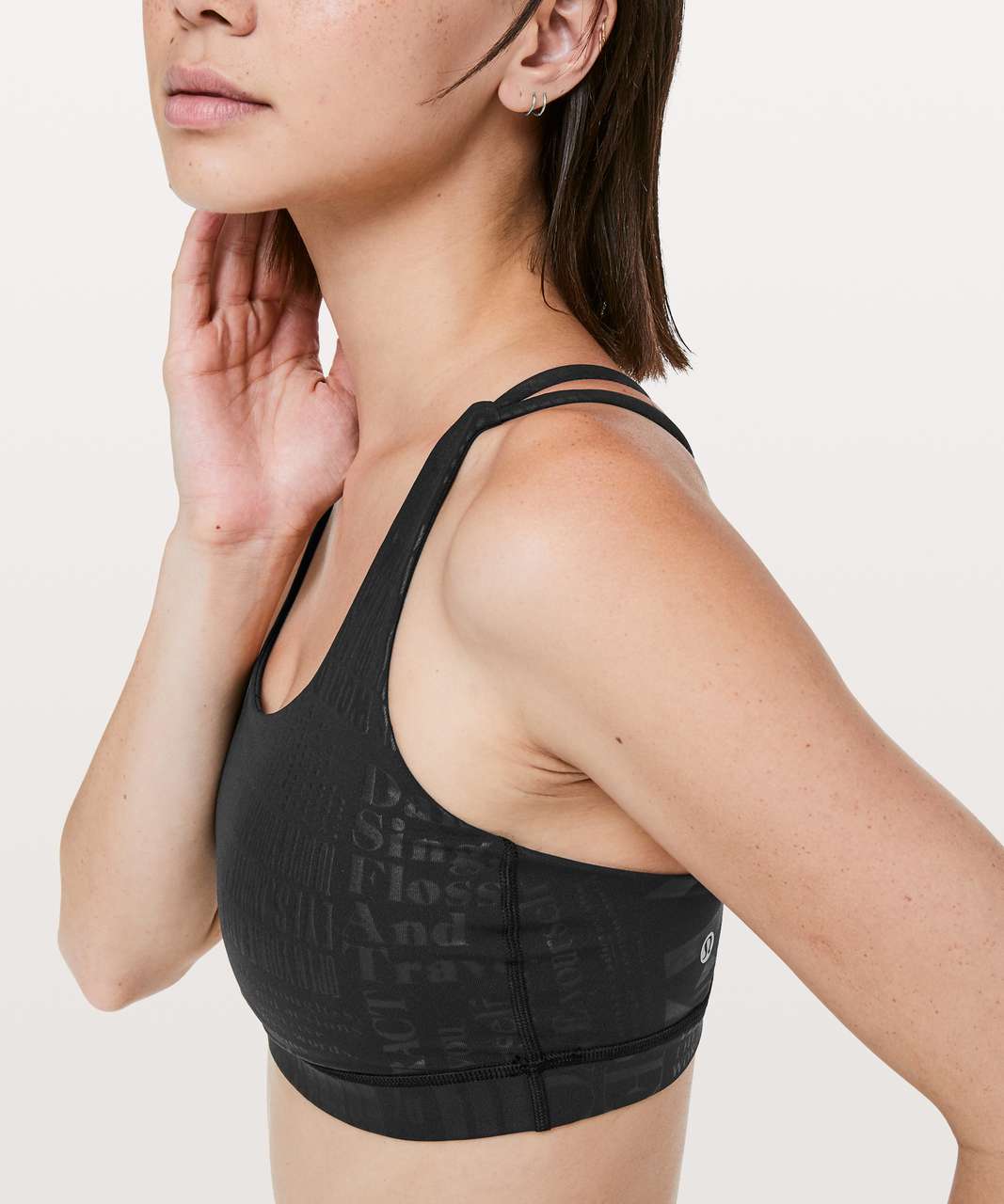 Lululemon Energy Bra *20Y Collection - 20YR Manifesto Embossed Black