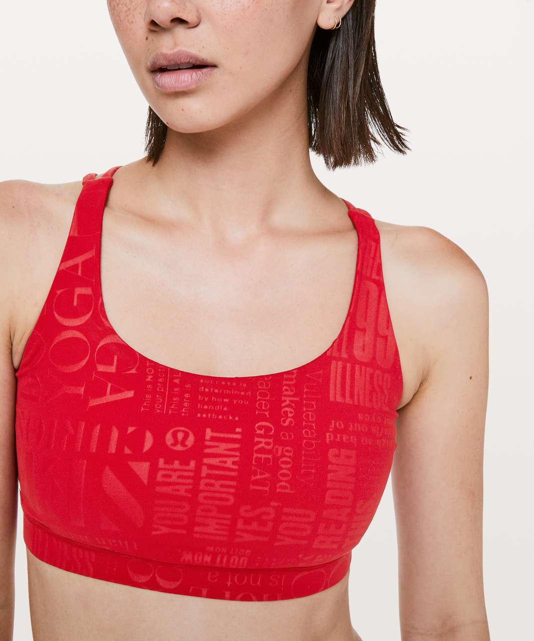 LULULEMON ENERGY BRA 2 *20Y COLLECTION 20YR MANIFESTO EMBOSSED