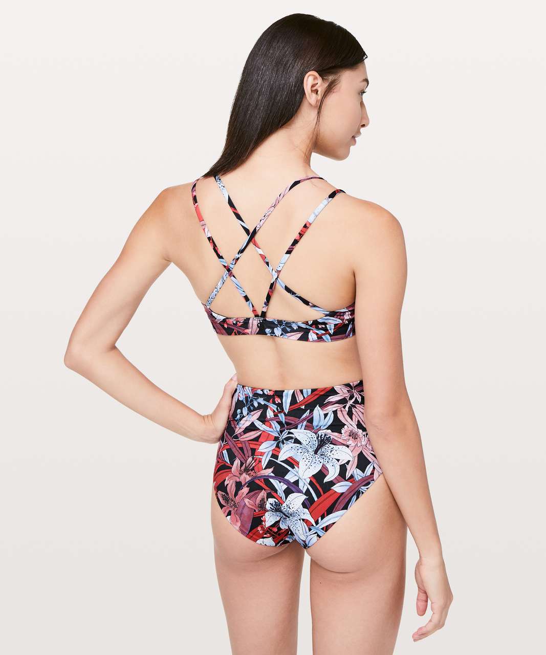 Lululemon Pushing Limits Swim Top - Lush Lillies Multi