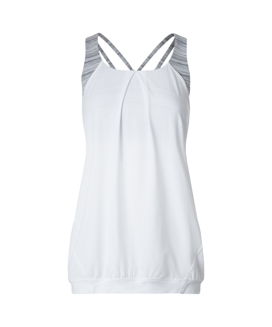 Lululemon Nouveau Limits Tank - Cyber Stripe White Silver Fox / White