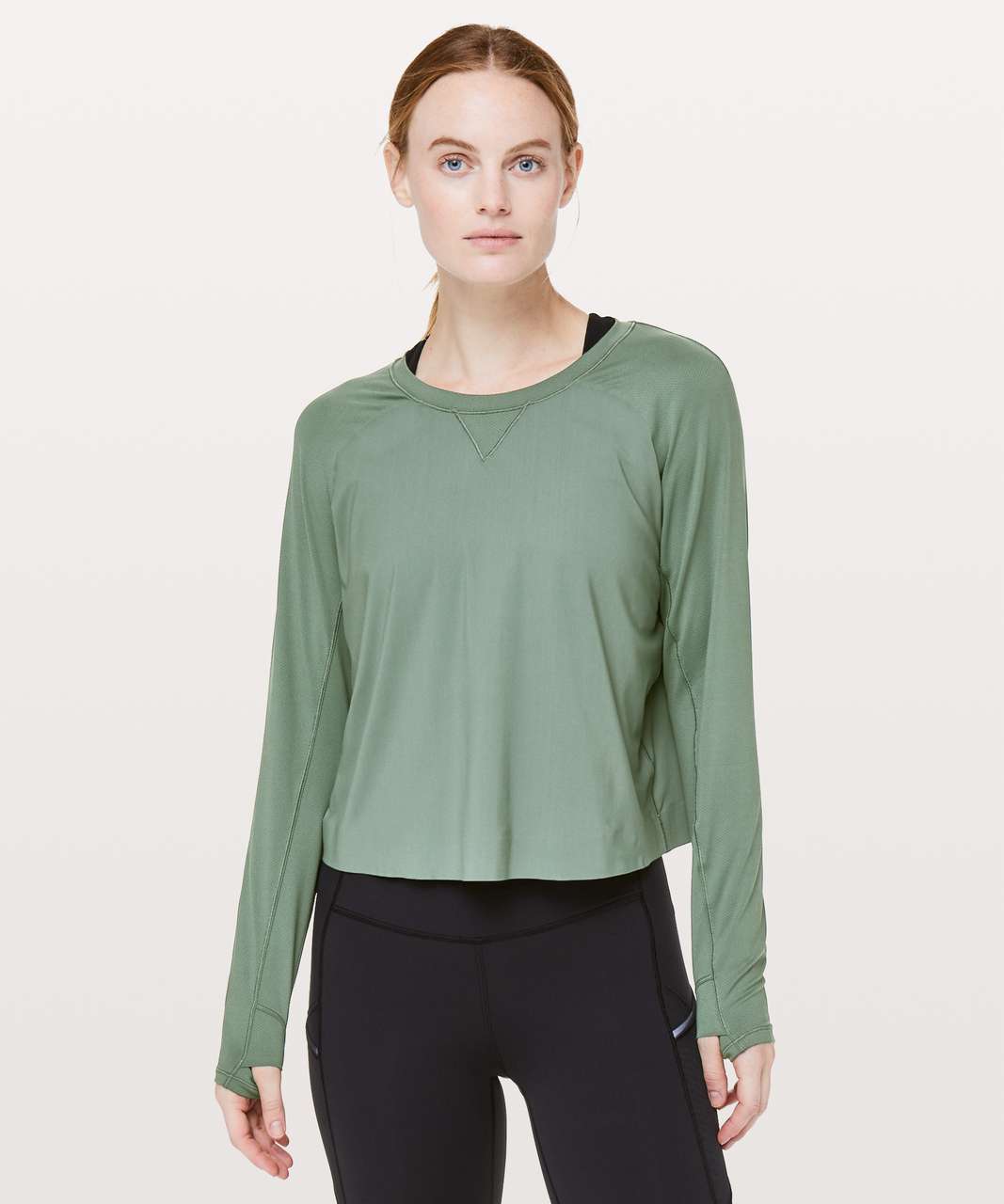 Lululemon Another Lap Strong Long Sleeve - Dark Forest