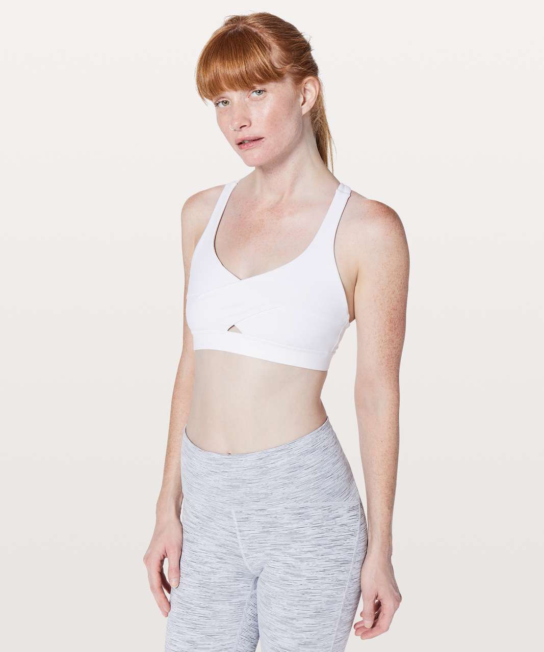 Lululemon Energy Bra *Wrap - White - lulu fanatics