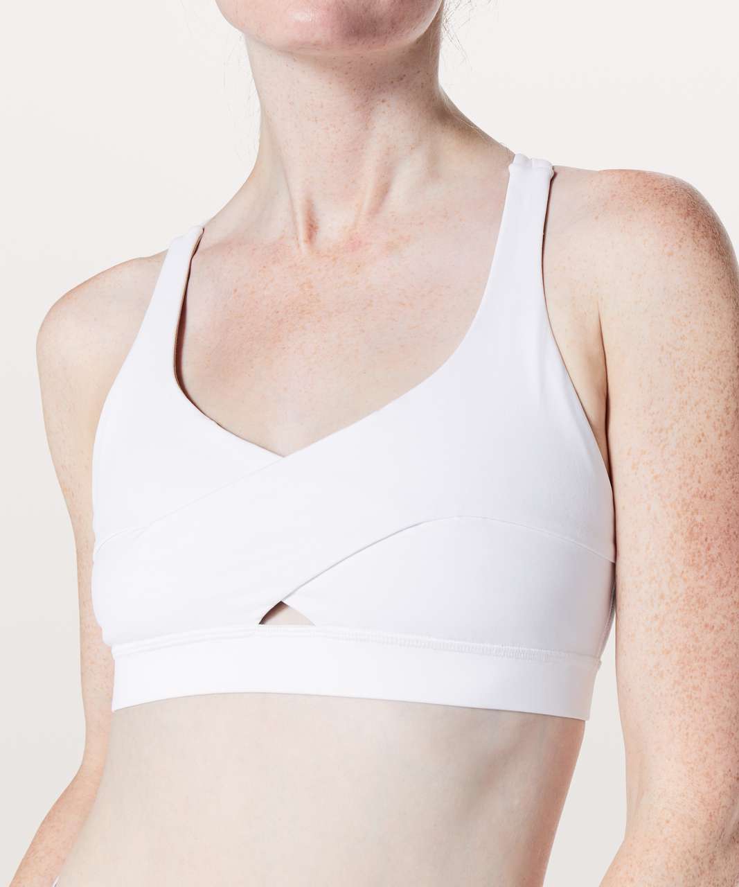 Lululemon Energy Bra White Padded Luxtreme Active Yoga Gym Run