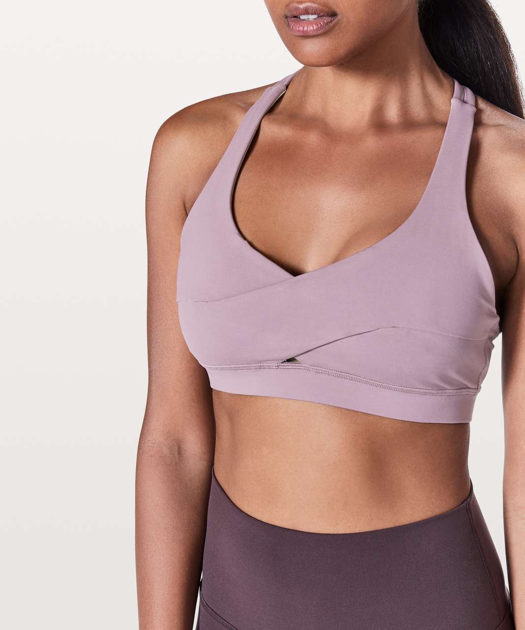 Lululemon Energy Bra *Wrap - Dusty Mauve - lulu fanatics