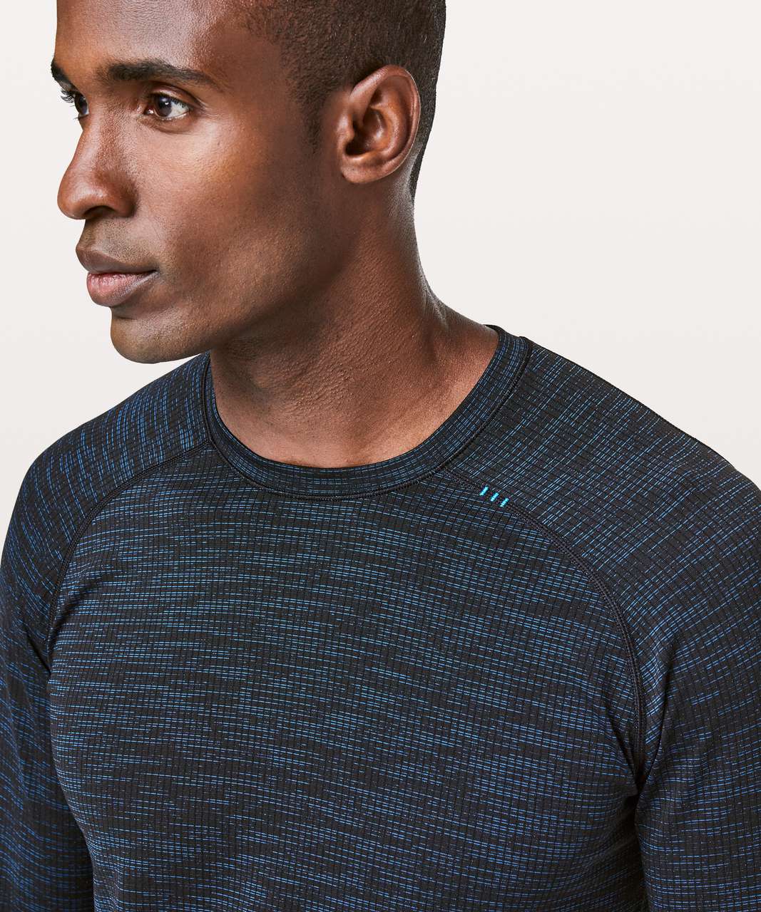 Lululemon Metal Vent Tech Long Sleeve - Amalfi Blue / Black - lulu fanatics