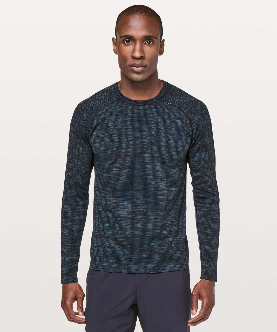 Lululemon Metal Vent Tech Long Sleeve - Amalfi Blue / Black