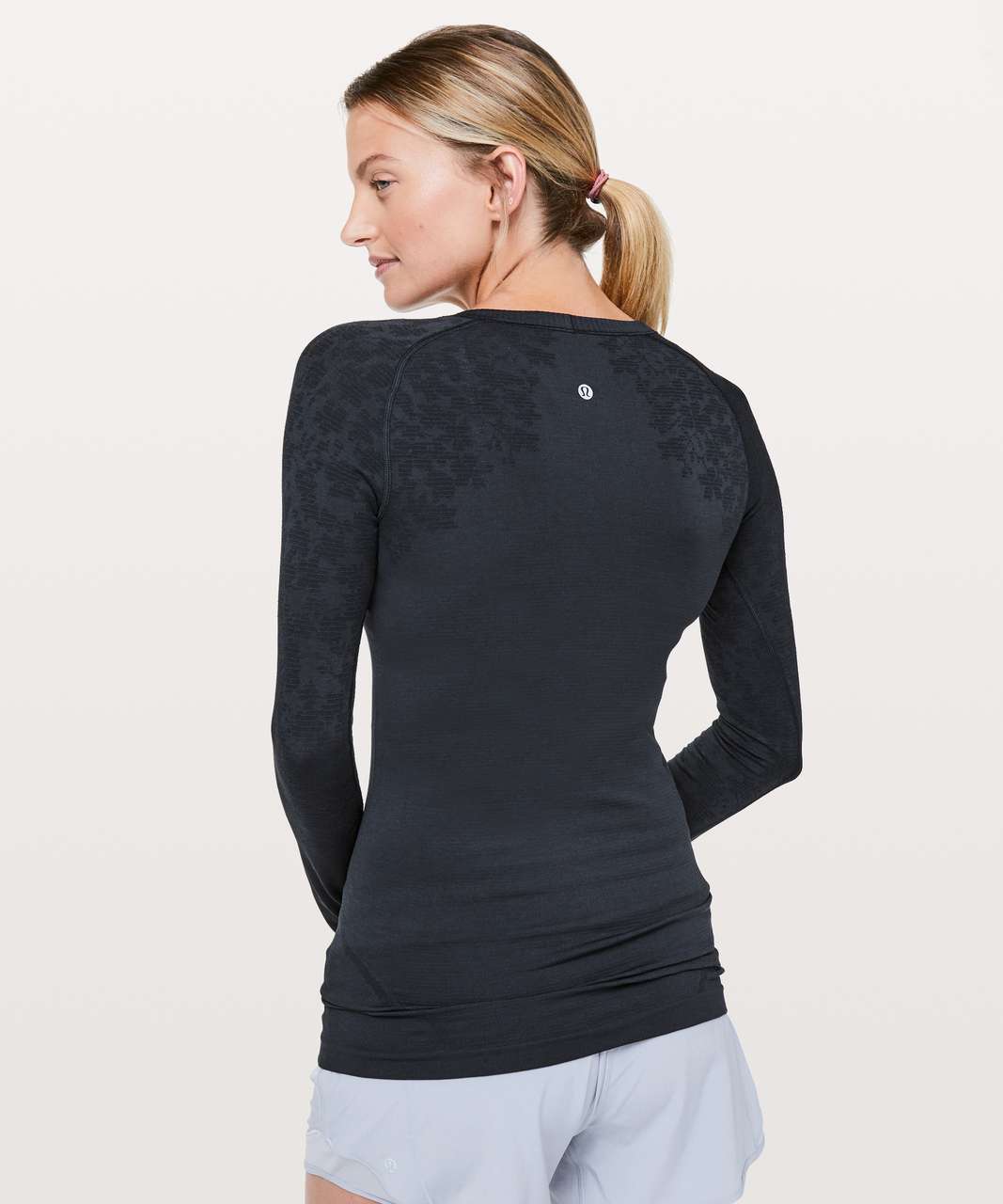 Lululemon Swiftly Tech Long Sleeve Crew - True Navy / Black - lulu fanatics