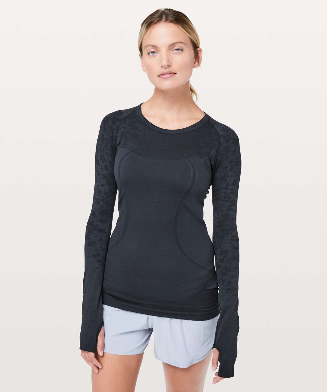 Lululemon Swiftly Tech Long Sleeve Crew - True Navy / Black