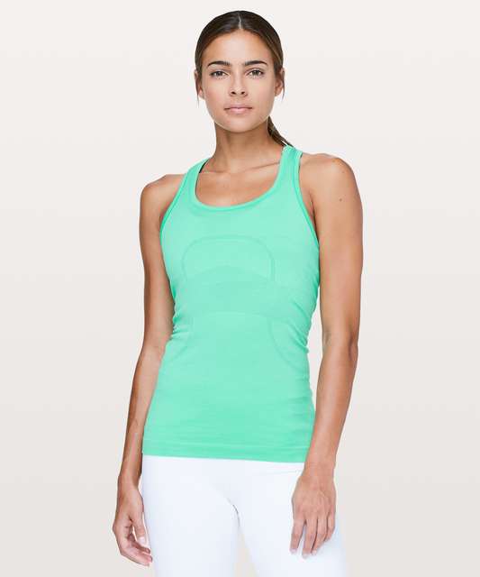 Lululemon Swiftly Tech Racerback - Heathered Bali Breeze - lulu fanatics