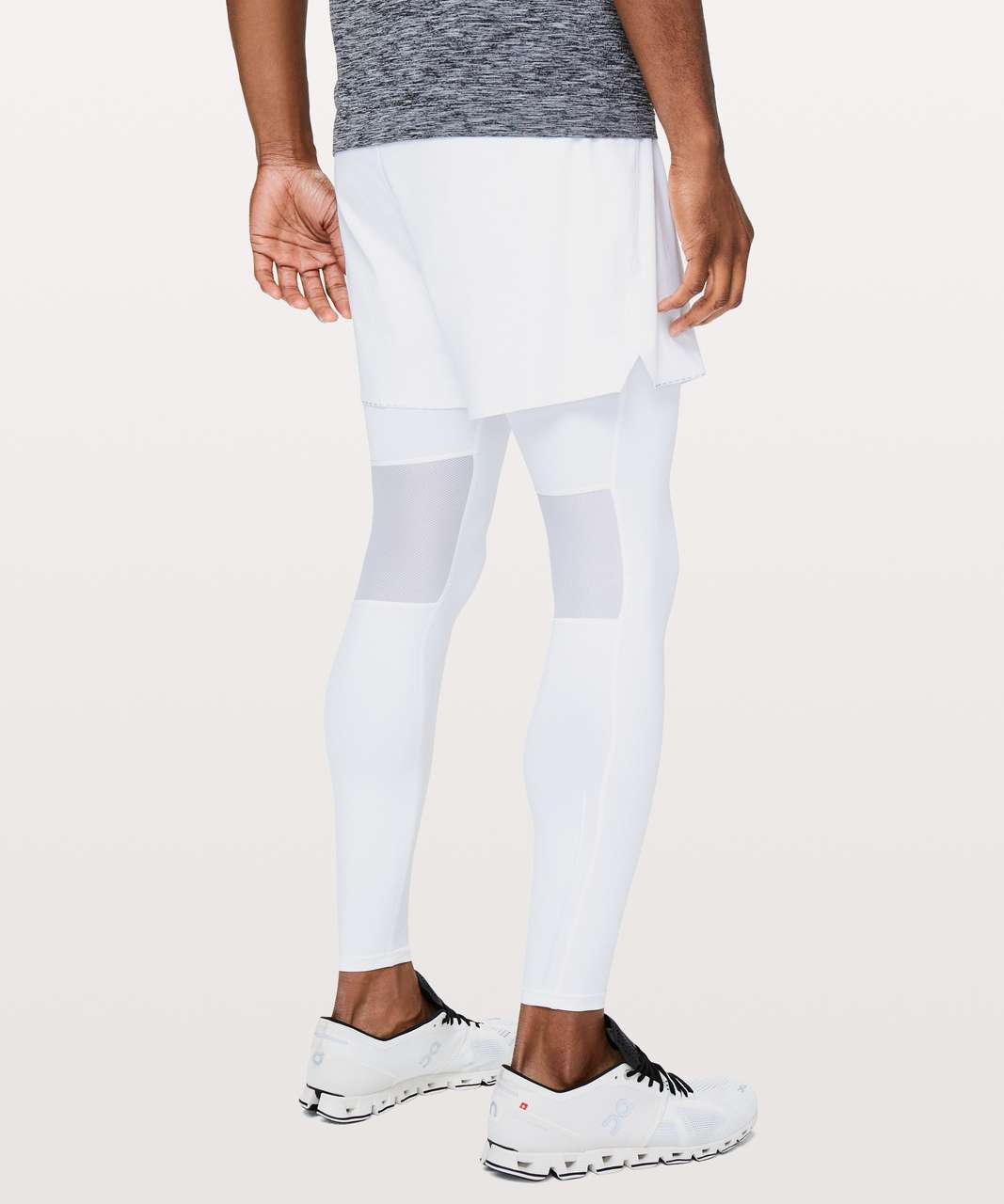 Leggings Lululemon White size 8 UK in Polyester - 40363419