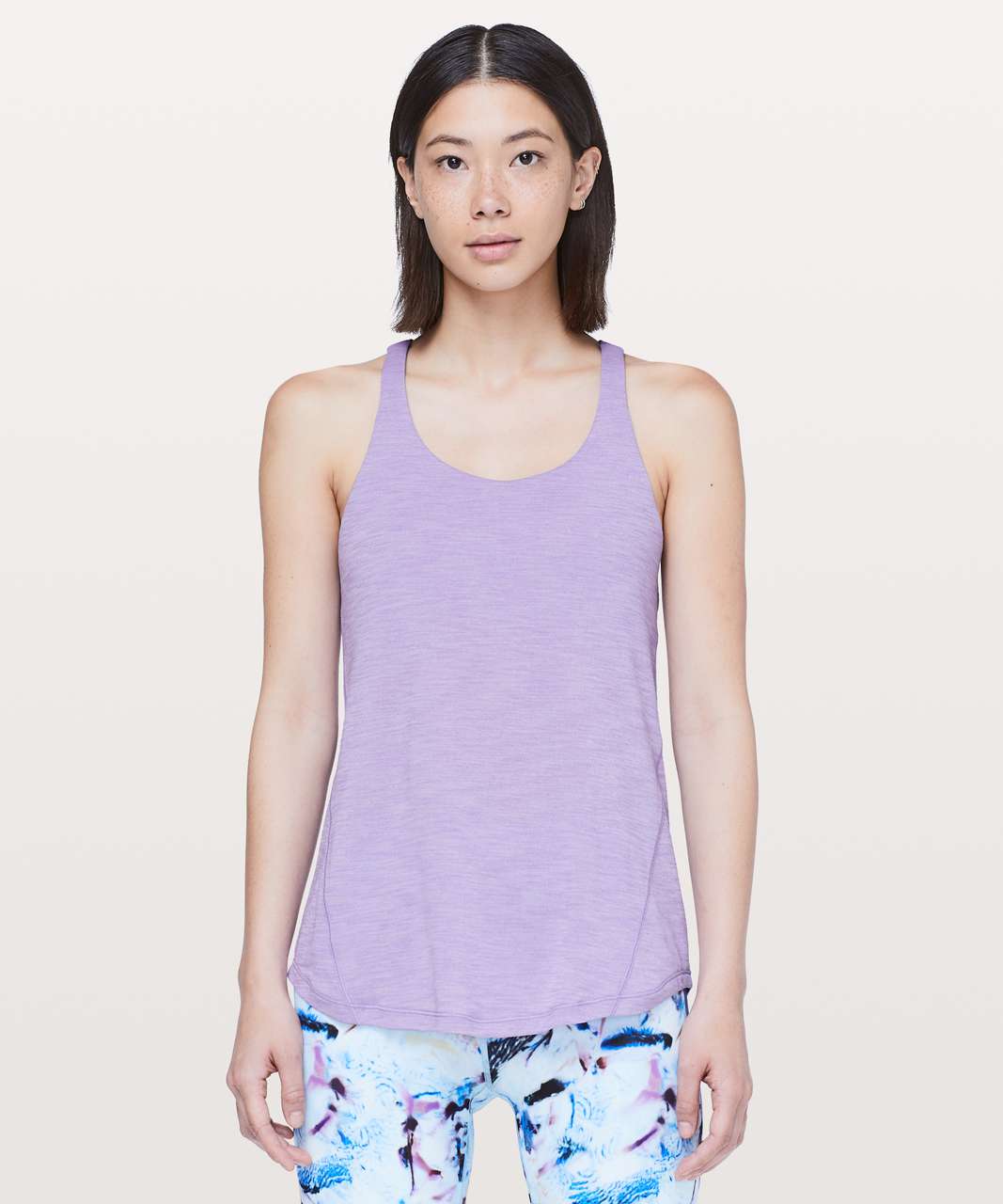 Lululemon Moment To Movement 2-In-1 Tank - Heathered Enchanted Iris / Enchanted Iris