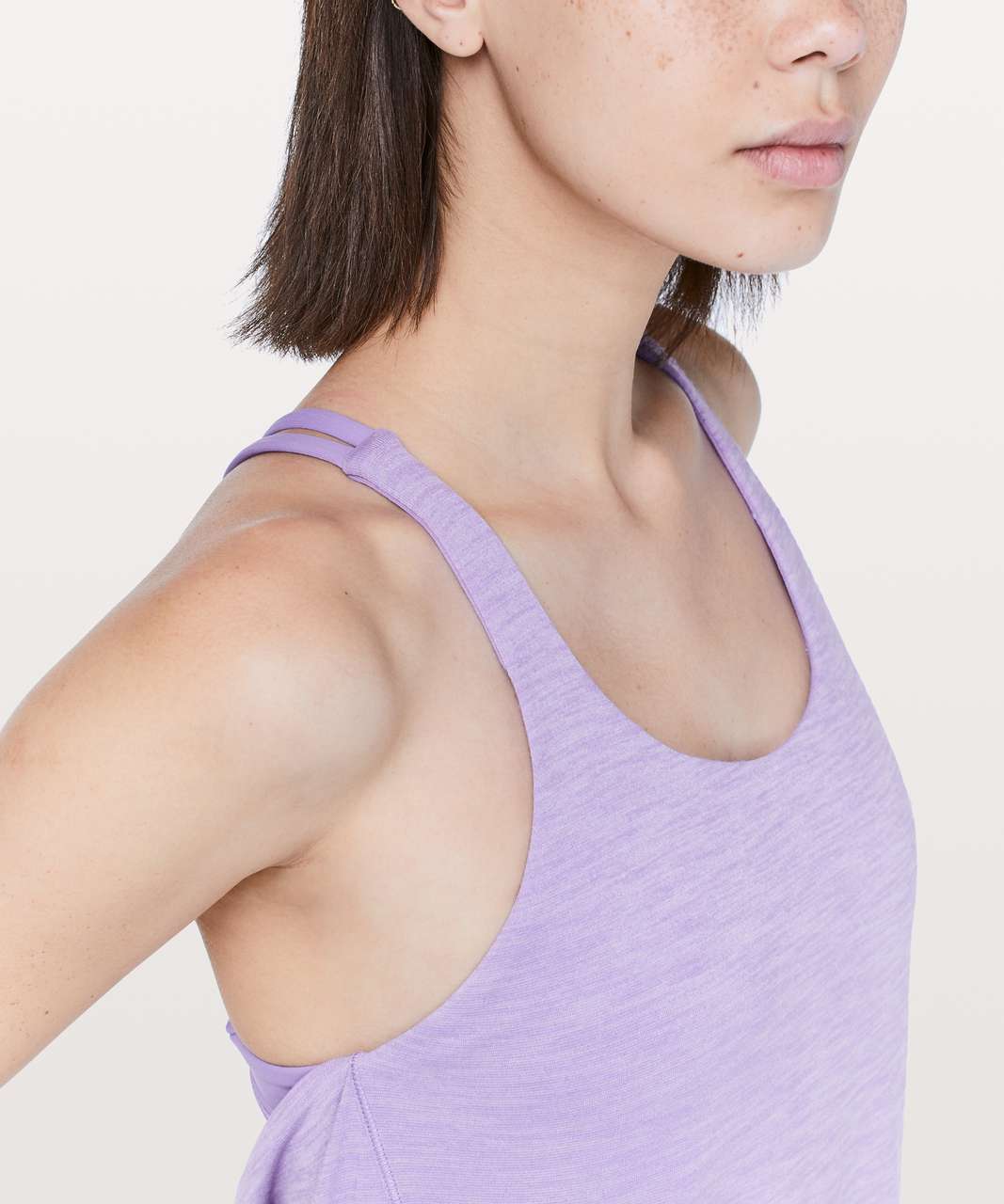 Lululemon Moment To Movement 2-In-1 Tank - Heathered Enchanted Iris / Enchanted Iris