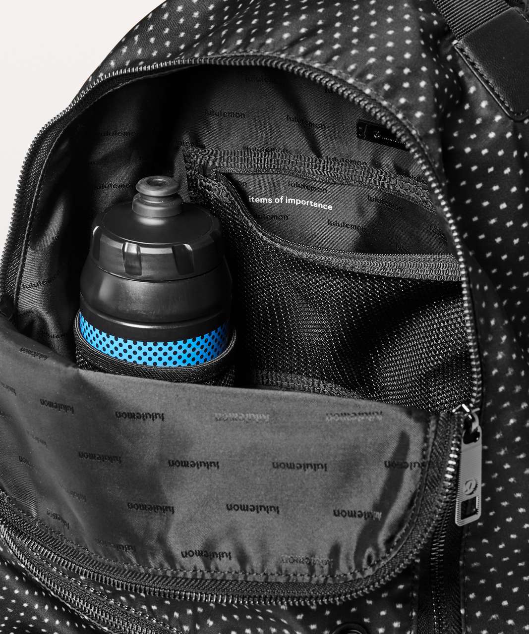Lululemon City Adventurer Backpack *17L - Ikat Needle Dot Grey Black / Black