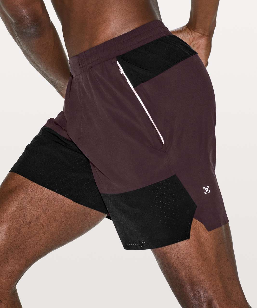 Lululemon Switch Up Short *7" - Black Cherry / Black