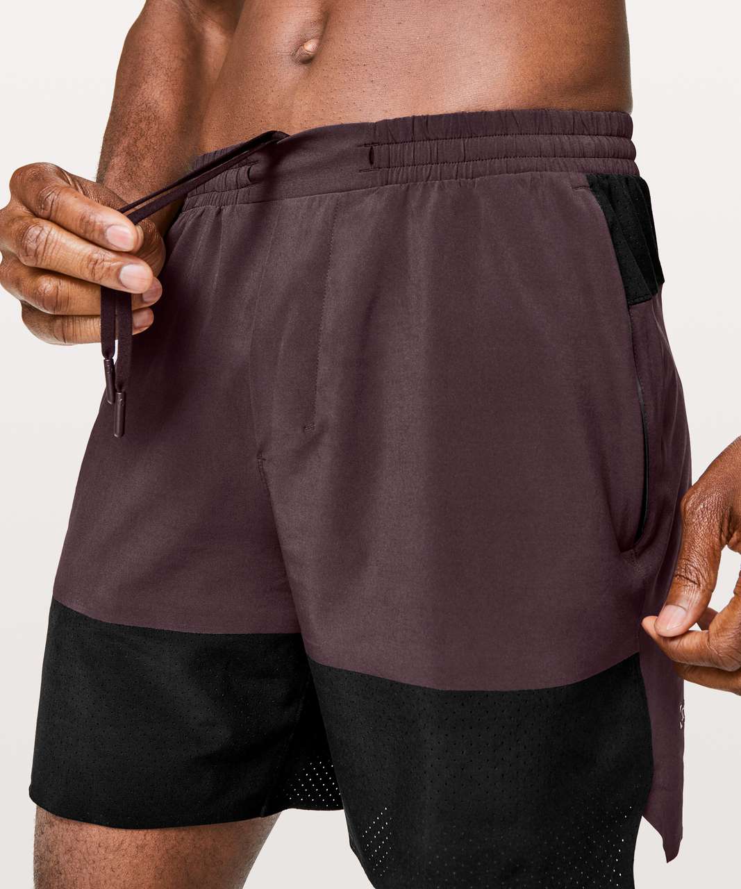 Lululemon Switch Up Short *7" - Black Cherry / Black