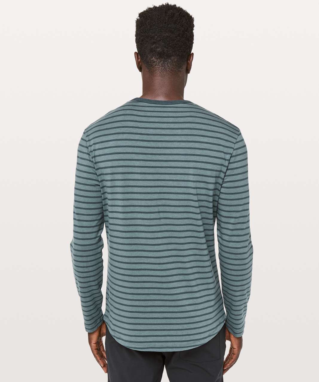 Lululemon 5 Year Basic Long Sleeve - Yachtie Stripe Sea Steel Gravity