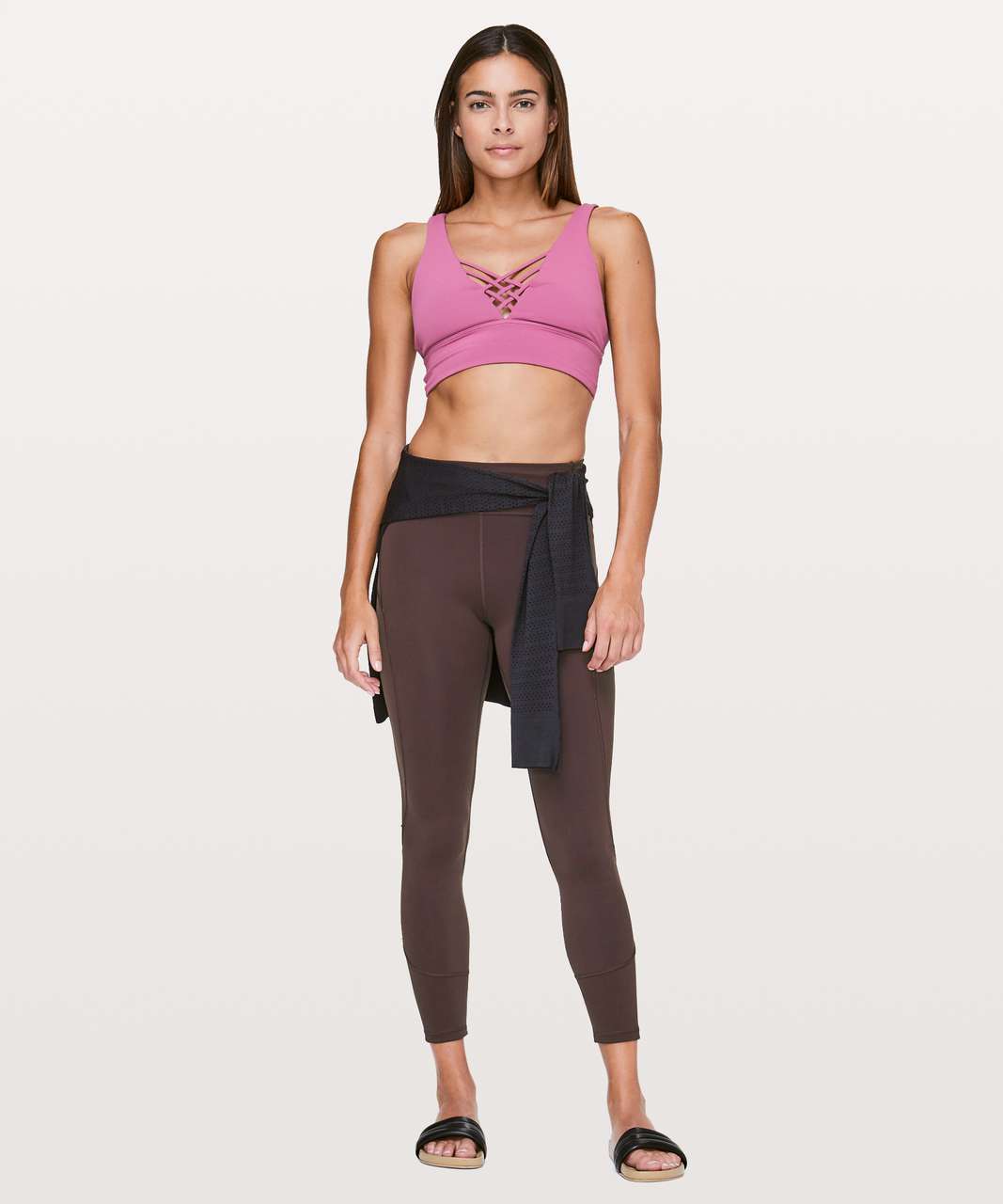 Lululemon In Movement 7/8 Tight *Everlux 25 Black 4 #W5ANXS *Discontinued