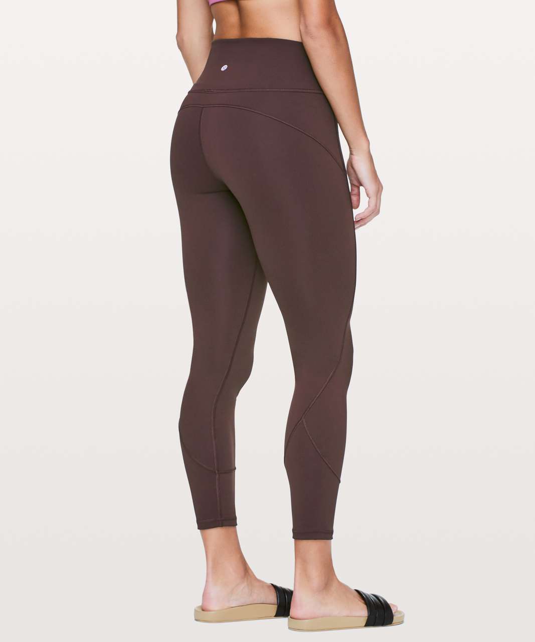 Lululemon Meant To Move 7/8 Tight (25) - Black / Flocked Floral Black  Black - lulu fanatics