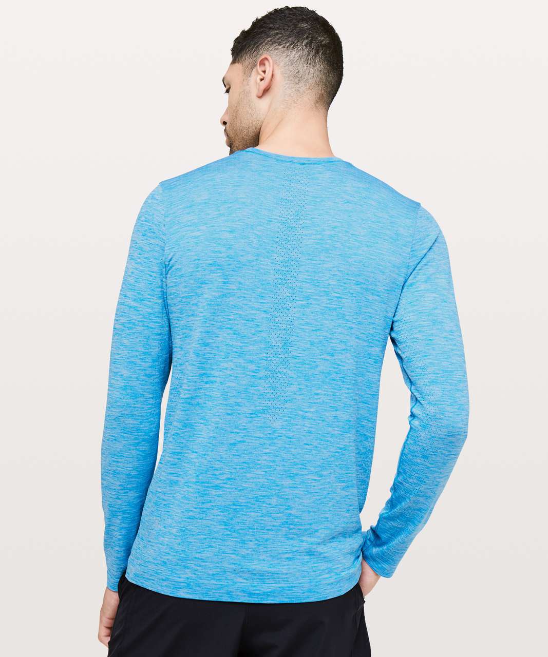 Lululemon Metal Vent Tech Surge Long Sleeve - Amalfi Blue / White