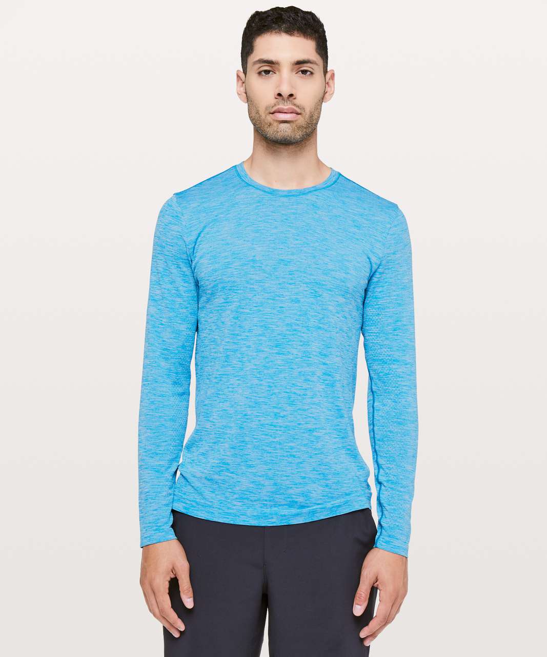 Lululemon Metal Vent Tech Surge Long Sleeve - Amalfi Blue / White