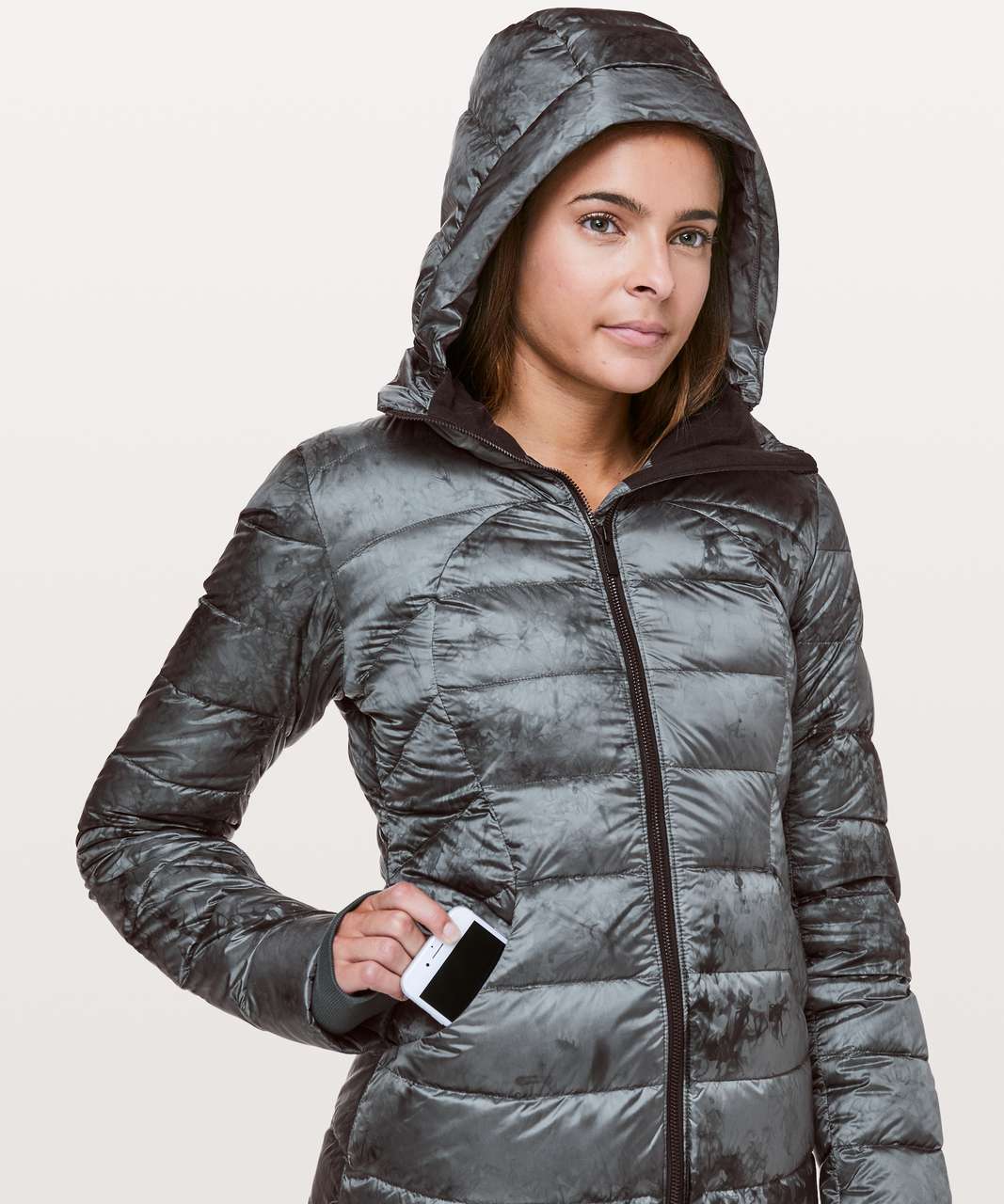 Lululemon Pack It Down Jacket - Diamond Dye Melanite Black - lulu fanatics