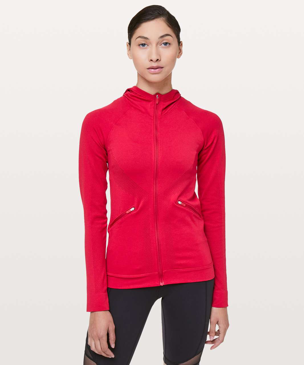 Lululemon Ventilate Jacket - Flamenco Red / Flamenco Red - lulu fanatics