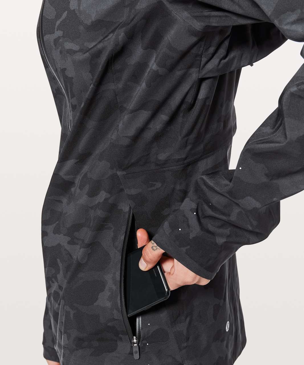 Lululemon The Rain Is Calling Jacket II - Incognito Camo Multi Grey ...