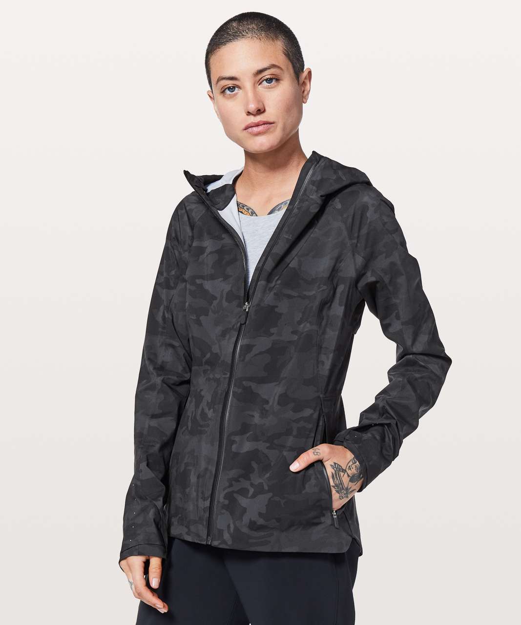 Lululemon The Rain Is Calling Jacket II - Incognito Camo Multi Grey