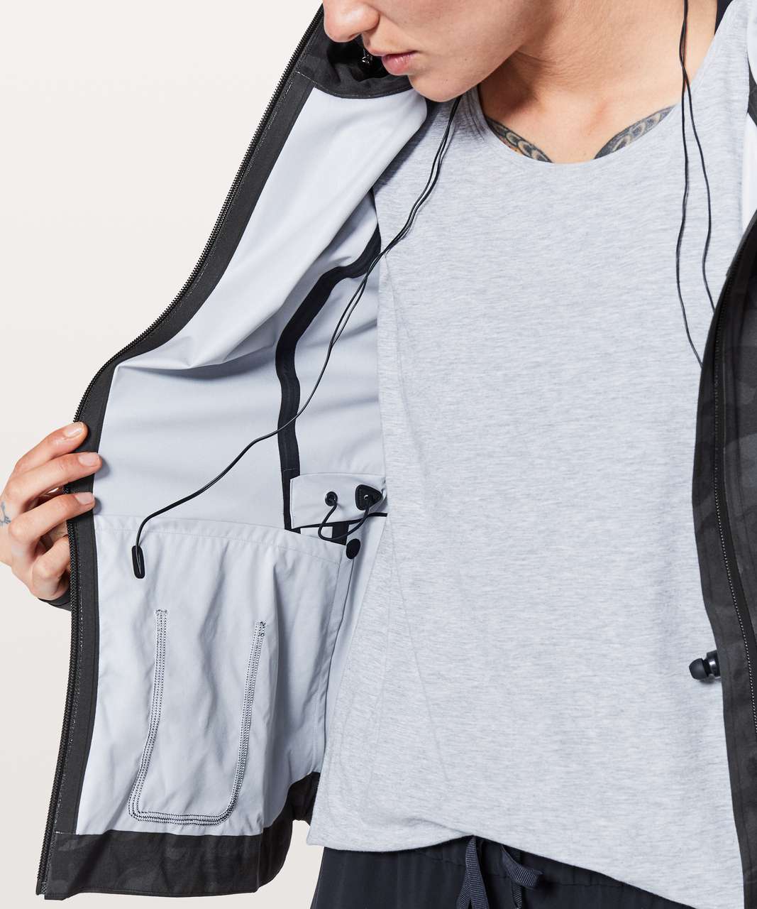 Lululemon The Rain Is Calling Jacket II - Incognito Camo Multi Grey