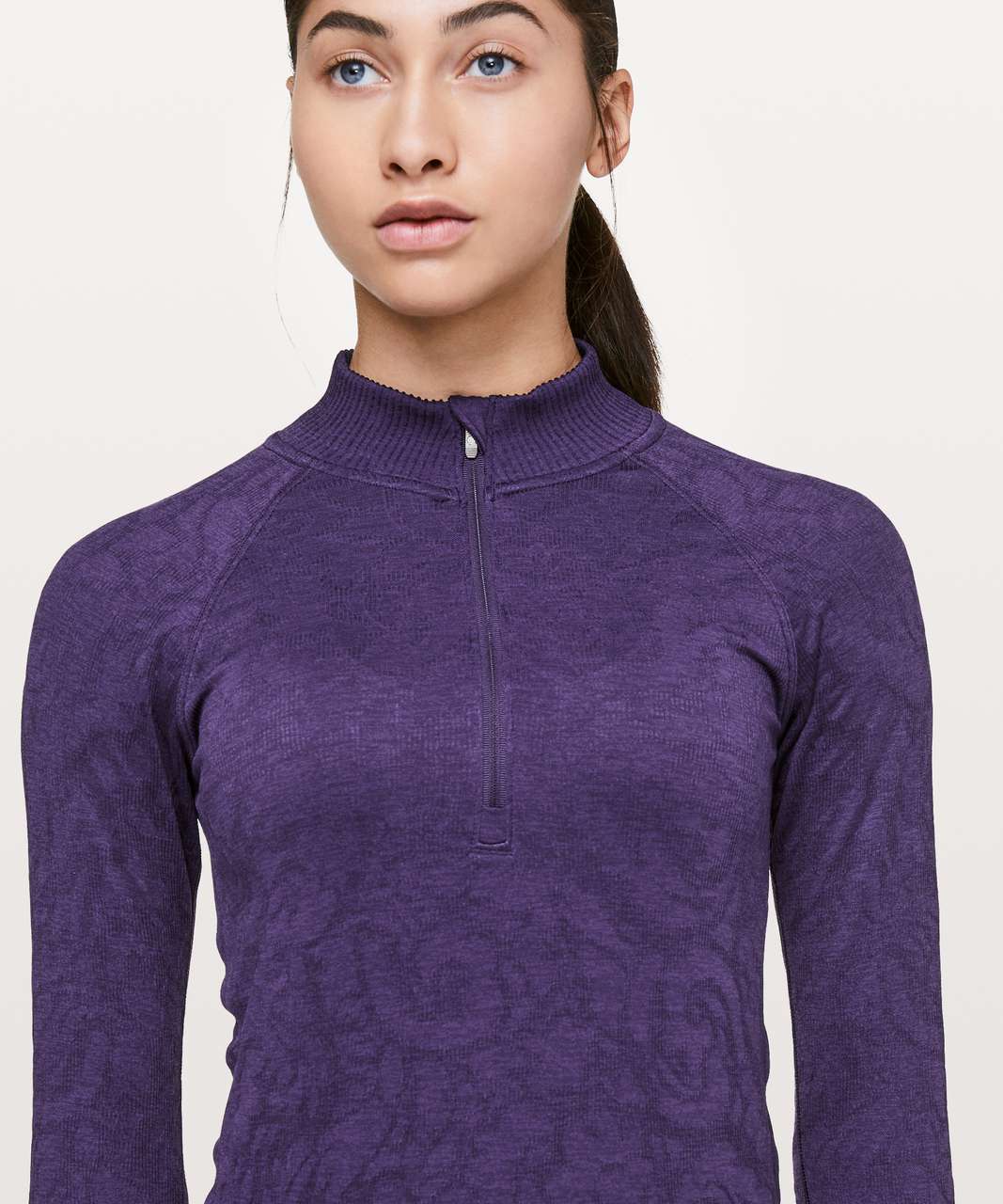 Lululemon Rest Less 1/2 Zip - Dark Court Purple / Dark Court Purple - lulu  fanatics