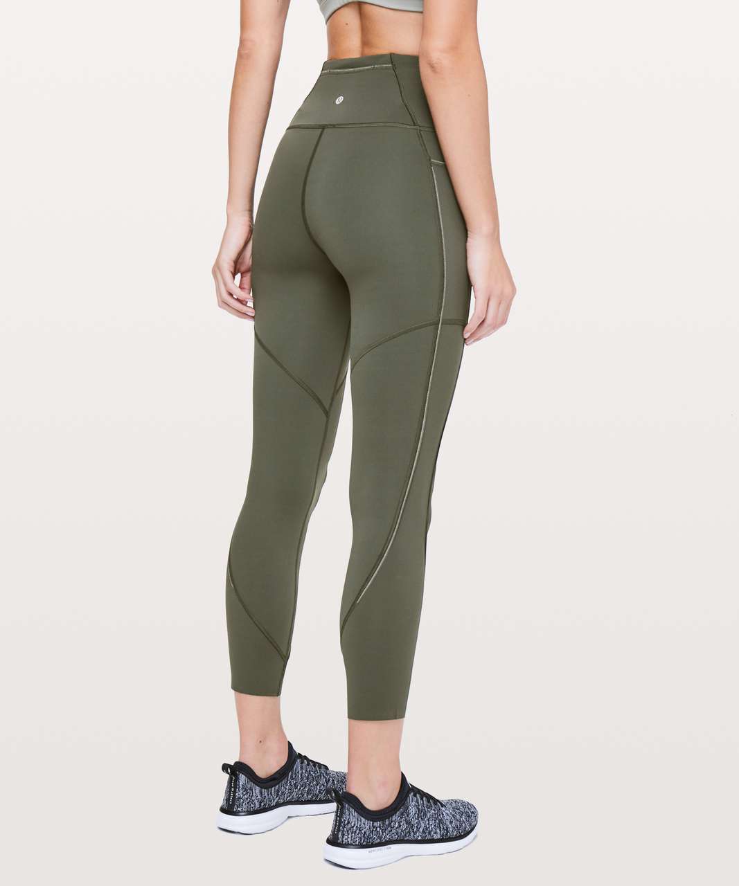 Lululemon Run The Course Crop *23" - Camo Green