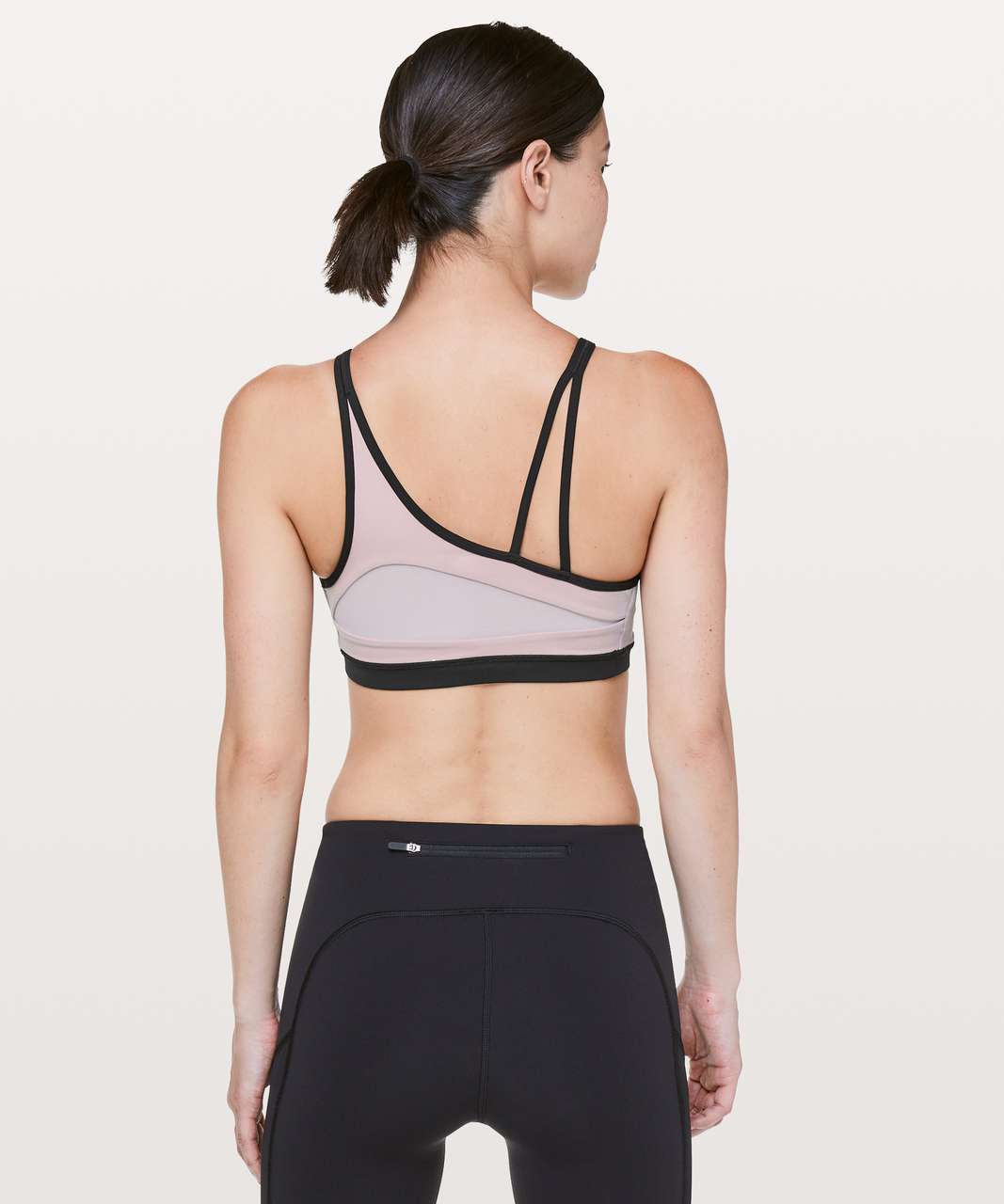 Lululemon Forget The Rest Bra - Smoky Blush / Black - lulu fanatics