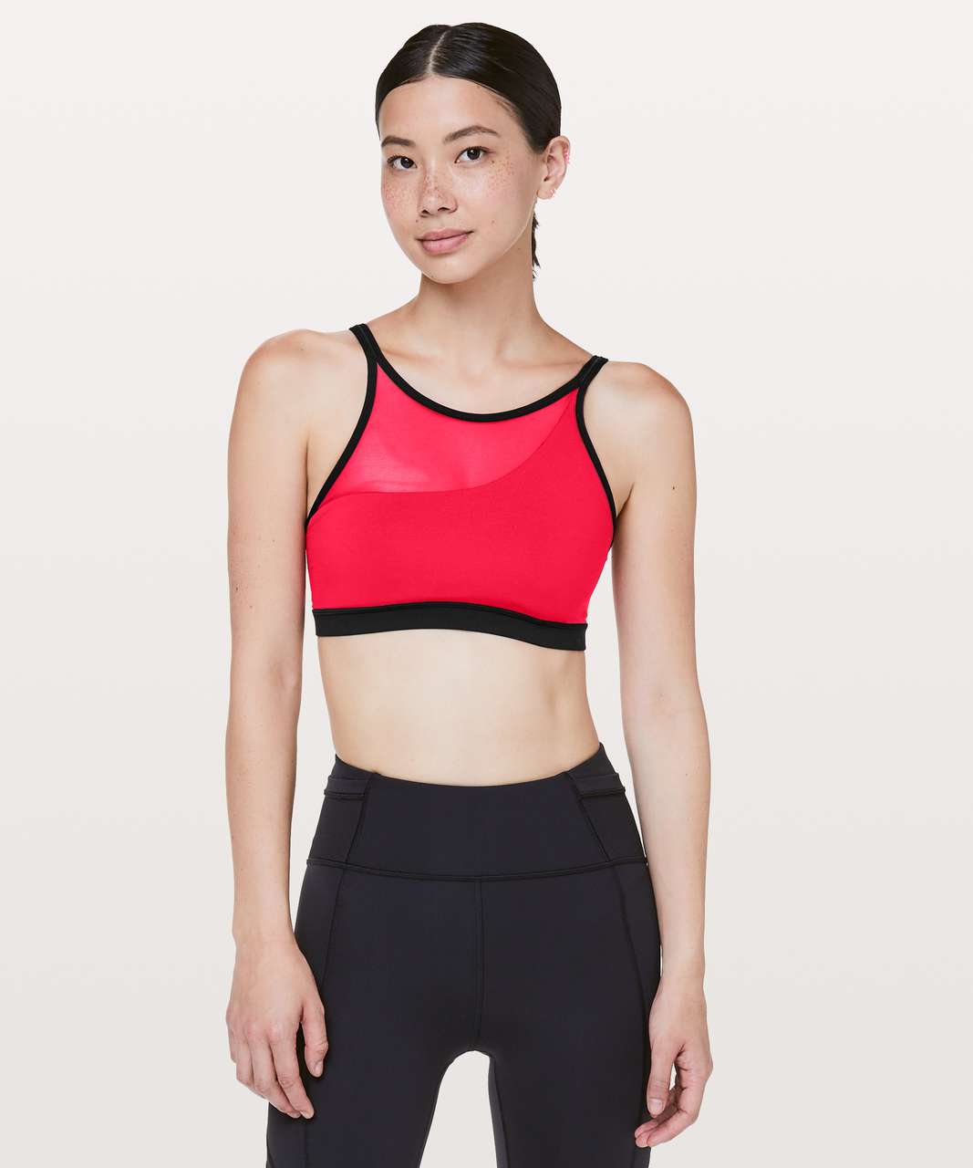 Lululemon Forget The Rest Bra - Flamenco Red / Black