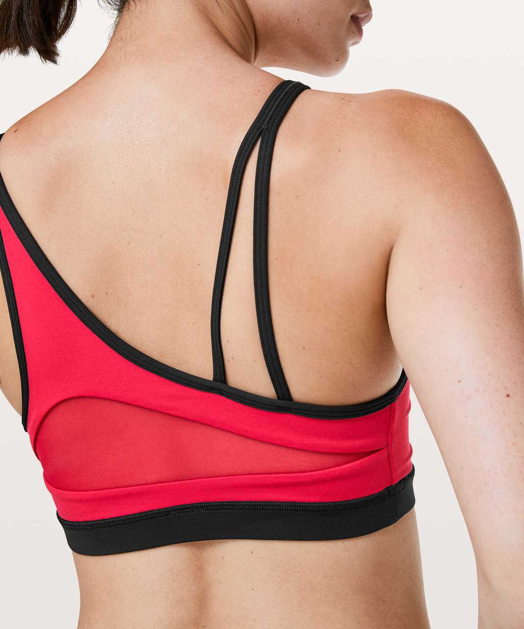 LULULEMON Black And Red Strappy Bra