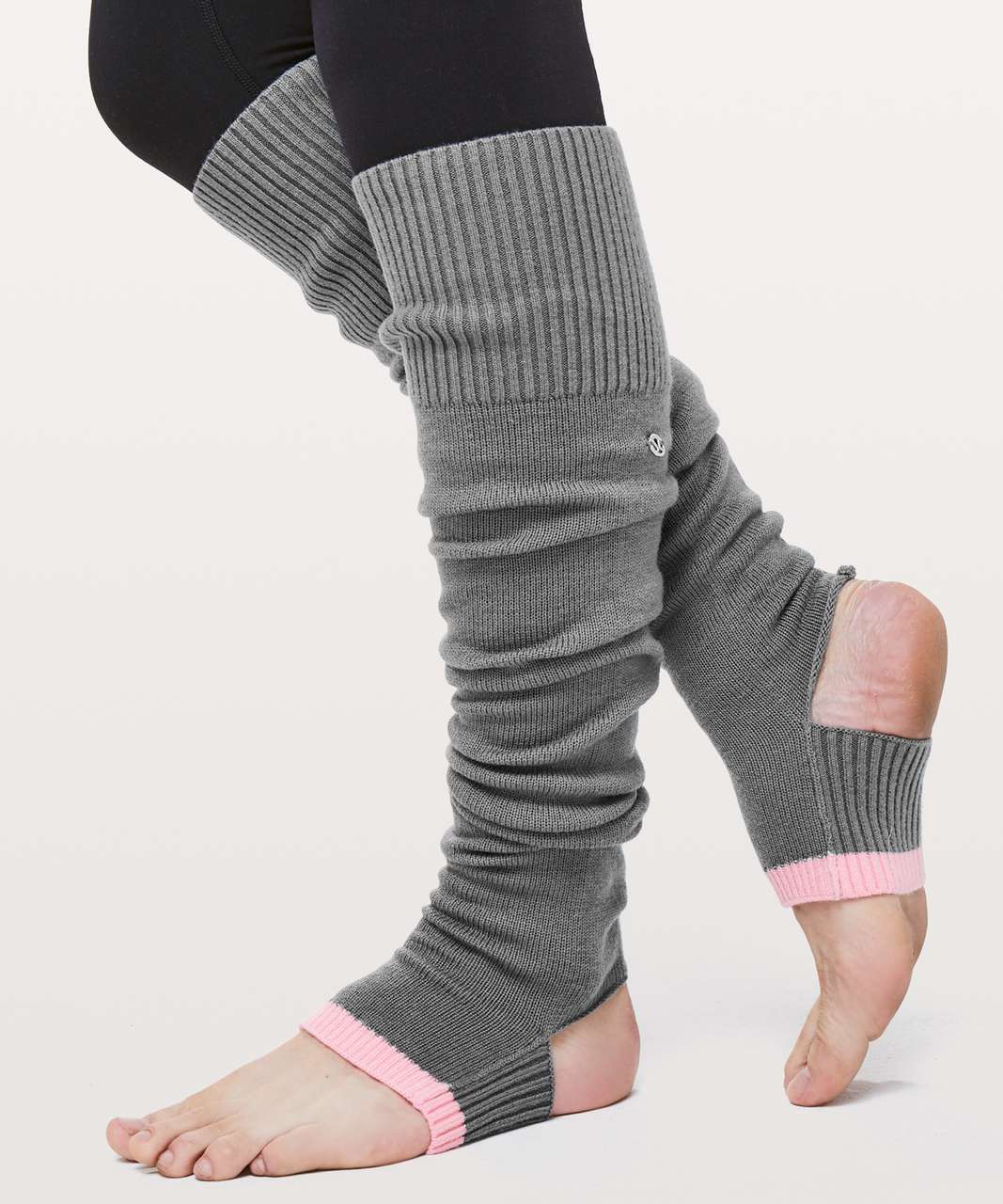 Lululemon Evolution Leg Warmers - Slate / Bleached Coral - lulu