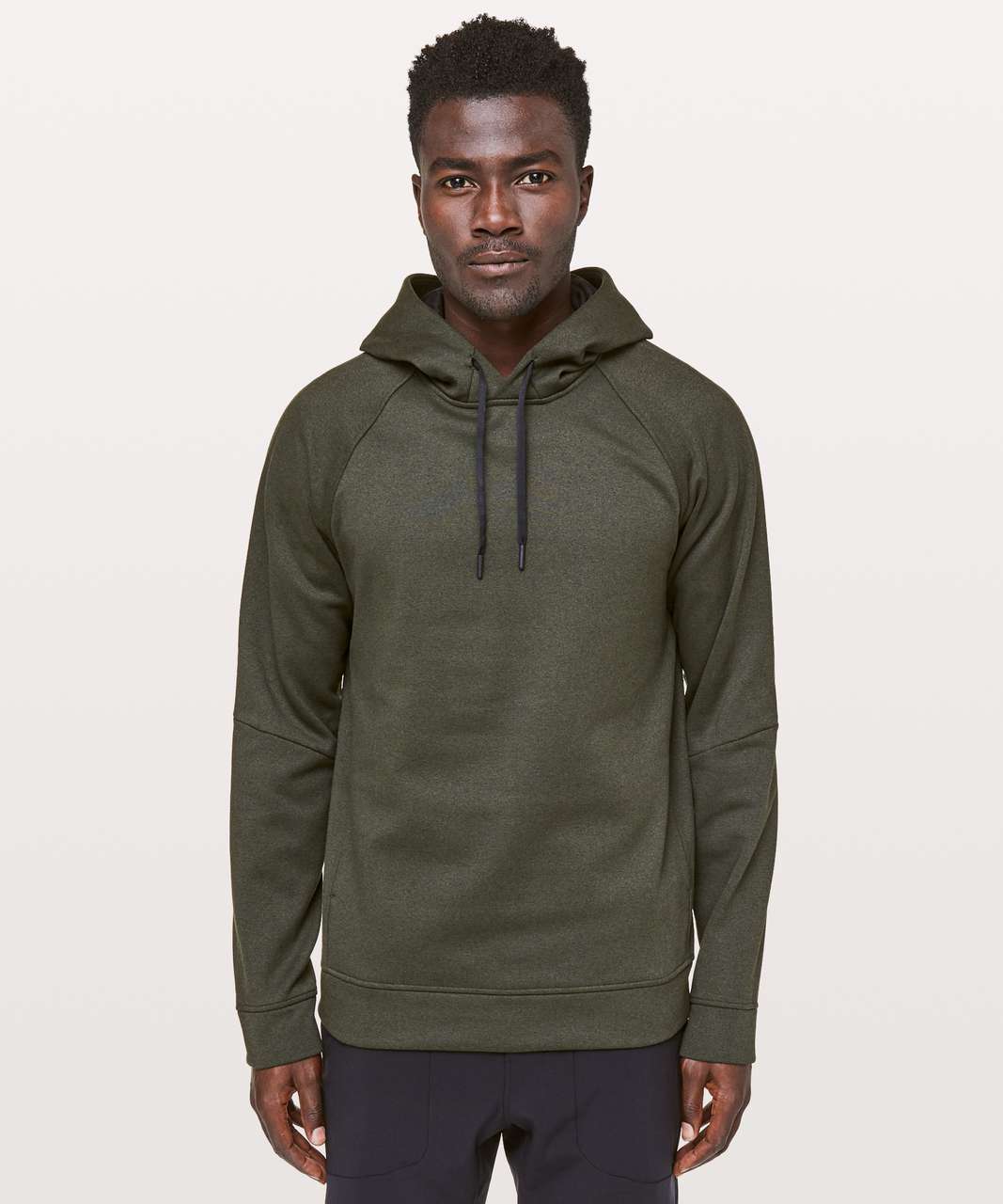 Lululemon City Sweat Pullover Hoodie *Thermo - Heathered Dark Olive - lulu  fanatics