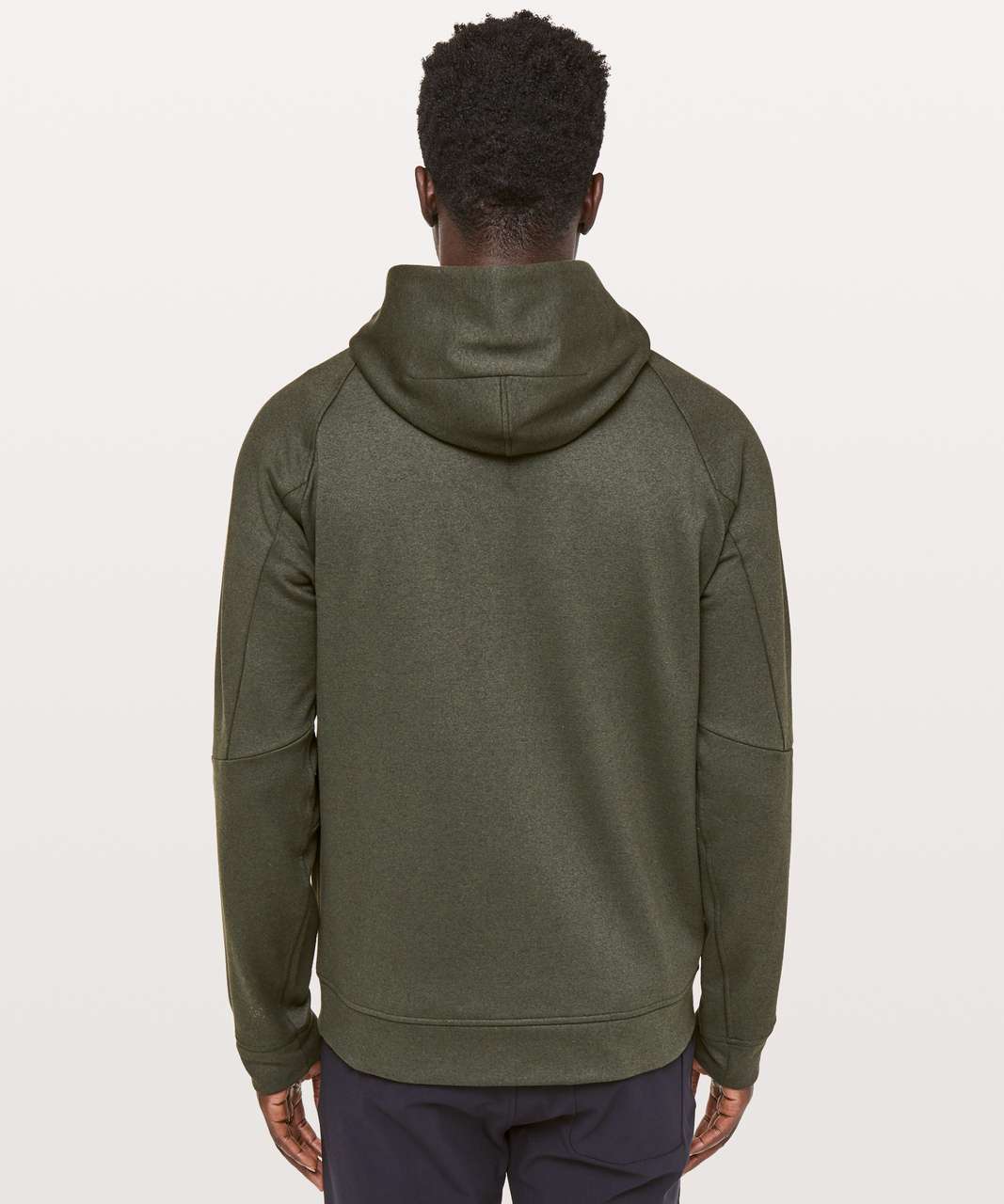 Lululemon City Sweat Pullover Hoodie Men's L Heather Emerald Green