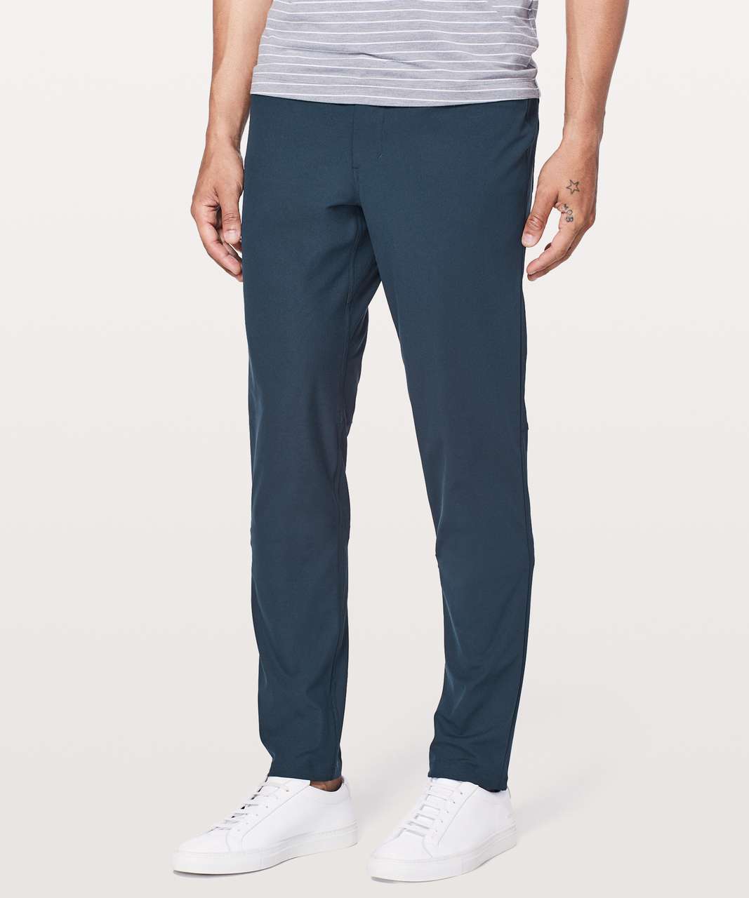 Navy ABC track pants, Lululemon