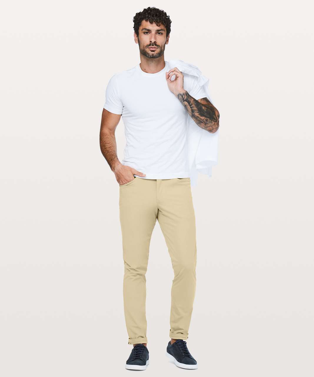 Lululemon ABC Slim *Warpstreme 34" - Tofino Sand