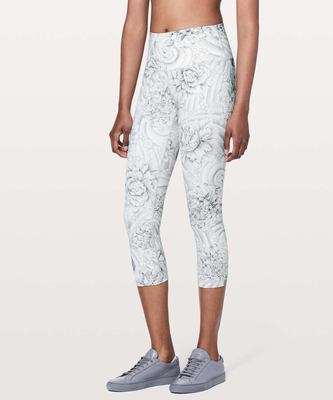 Lululemon Wunder Under Crop (Hi-Rise) *21" - Twine White Multi