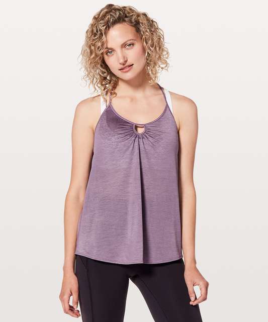 Lululemon Tighten Up Tank Black Keyhole Front Womens Size 6