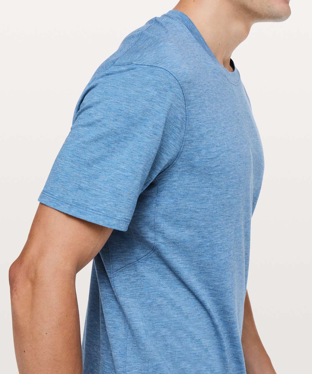 Lululemon Somatic Aero Short Sleeve - Heathered Amalfi Blue